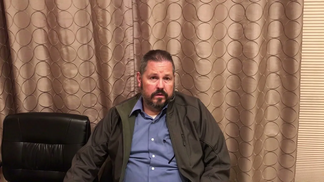 Still from the video testimonial: Joe Lane describes his Neuropathy Relief.